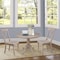 International Concepts Round 36 in Rd Top Pedestal Table, 2 Chairs, Weathered Grey, 36 in W, 36 in L, 29.1 in H, Wood K09-36RT-C613P - alternate 2